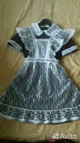 Платье школьное с фартуком