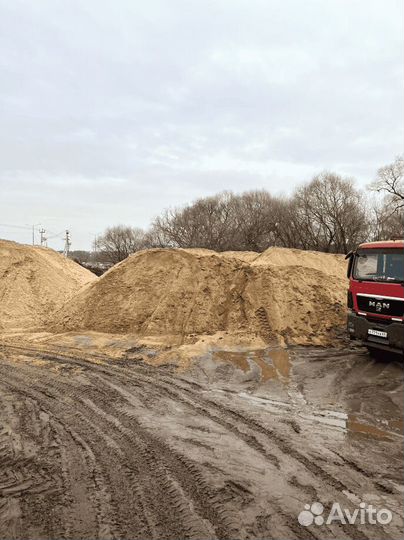Песок строительный доставка