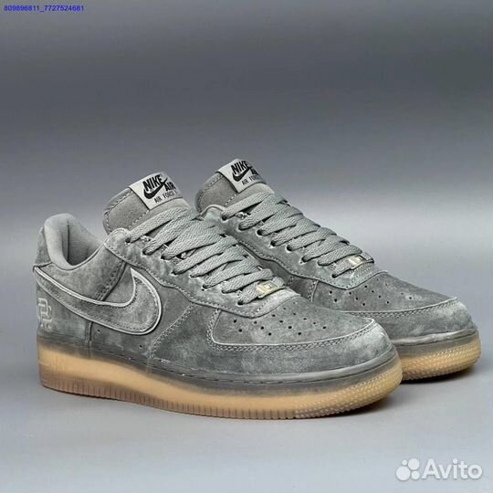 Кроссовки Nike Air Force 1 Серые (Арт.46627)