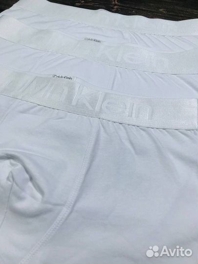 Трусы мужские боксеры calvin klein белые