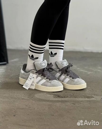 Кроссовки Adidas Campus 00S женские серые