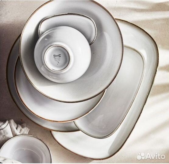 Тарелки IKEA gladelig оригинал 2шт 20x13см