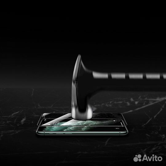 Защитное стекло 9D LuazON для iPhone Xr/11 (6.1