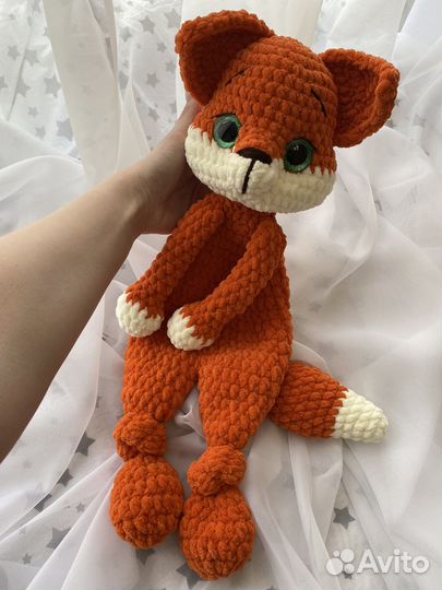 Игрушка ручной работы, лисенок для объятий