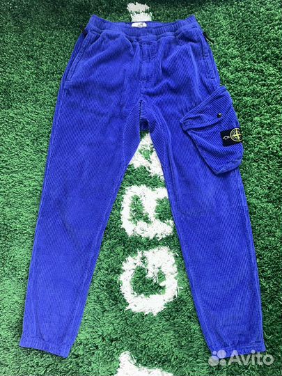 Stone island Corduroy Combat Pants Blue оригинал