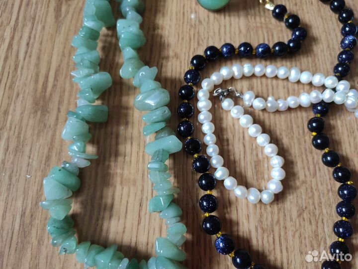 Бусы браслеты из натуральных камней пакетом