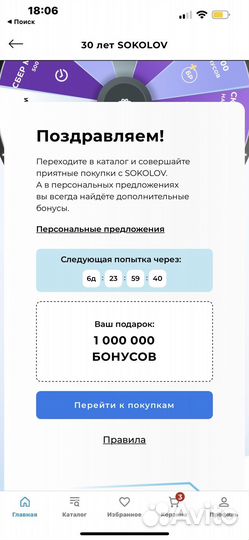 Бонусы sokolov