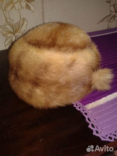 Шапка норковая женская