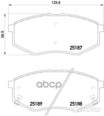 Колодки тормозные дисковые, hyundai IX20 (JC) 1