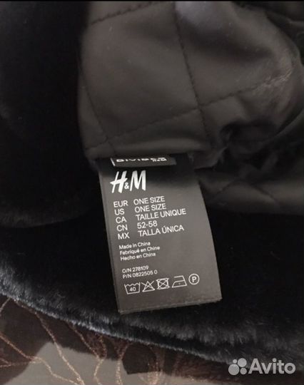 Новая панама из искуственного меха h&m