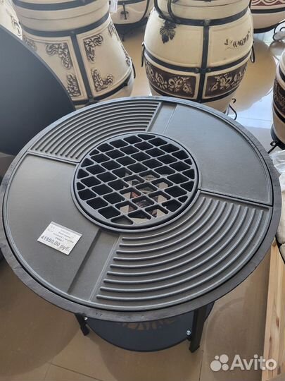 Гриль чугунный