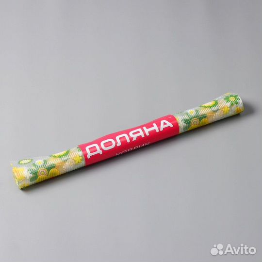 Коврик противоскользящий Доляна «Жёлтые цветы», 45