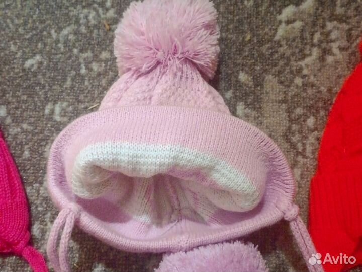 Шапка на девочку весенняя до 1г