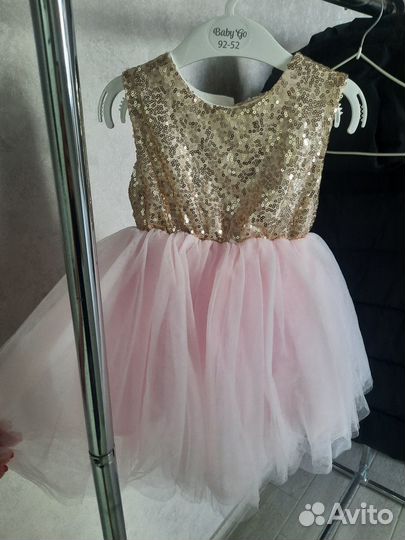 Нарядное платье для девочки р.92 (1+1 ) 2 платья