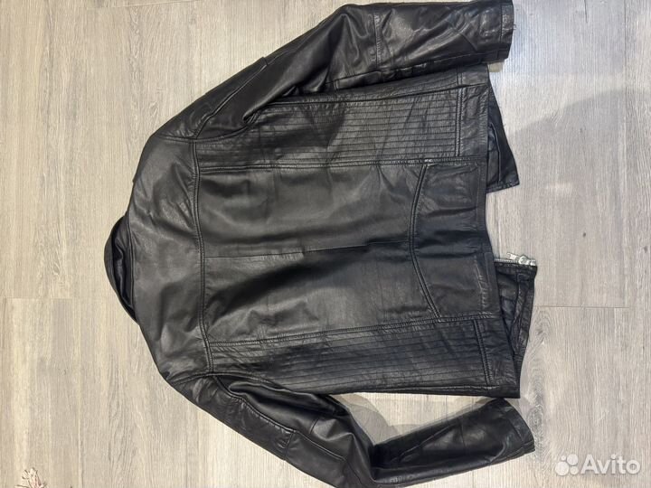 Кожаная куртка косуха мужская