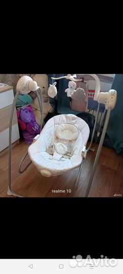 Детская качеля шезлонг