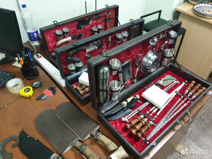 Шампуры, комплекты, подарочные наборы, чехлы