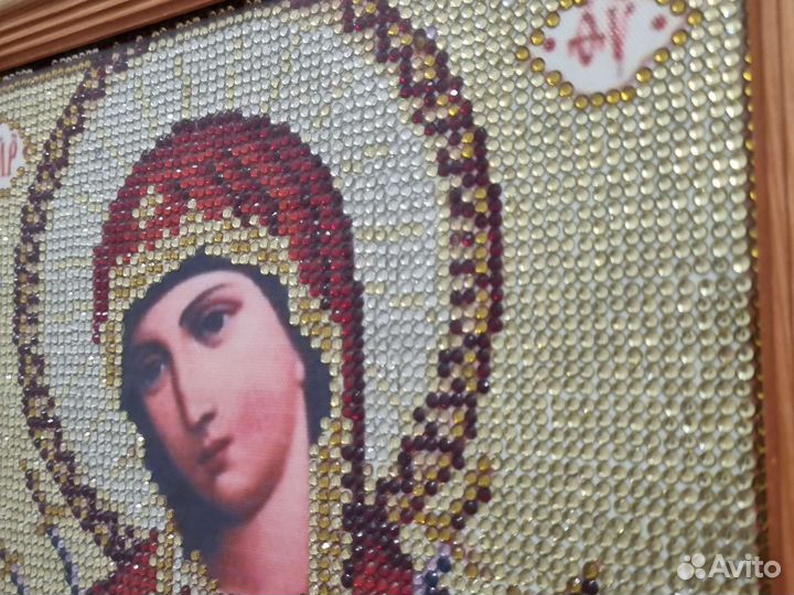 Алмазная вышивка Ручная работа икона Богородицы