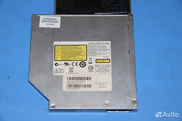 DVD-RW Оптический привод Ноутбука 12.7 мм