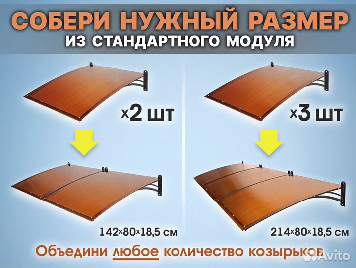 Козырёк над дверью. Универсальный металл росан