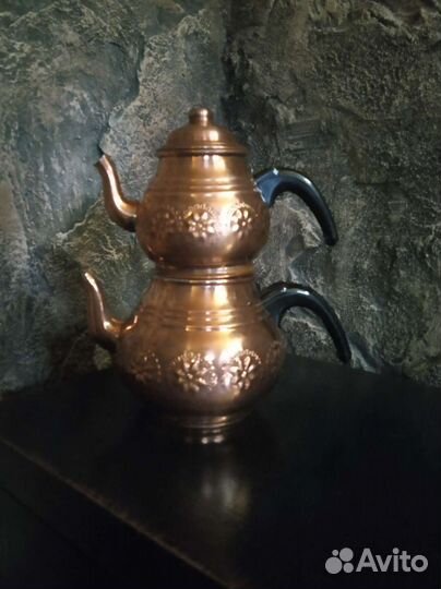 Чайник двойной. Медь. Турция