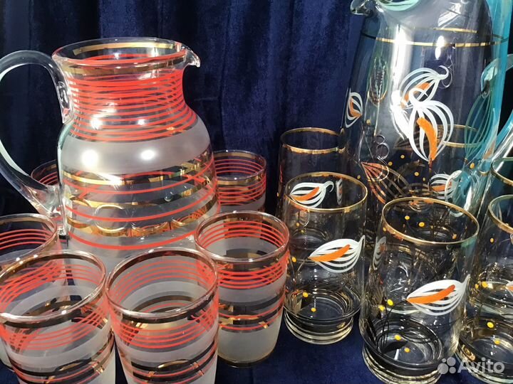 Кувшины и стаканы Чехия Богемия
