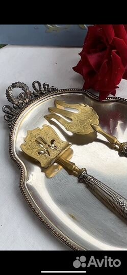 Столовые приборы для подачи блюд.Серебро.Франция