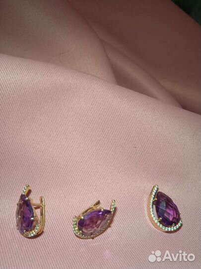 Серьги золото