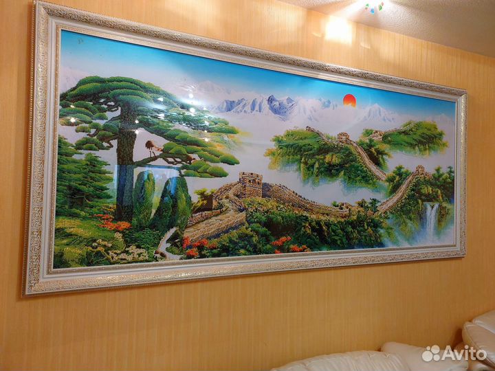 Большая картина 2,4м на 1,1м. Алмазная мозаика