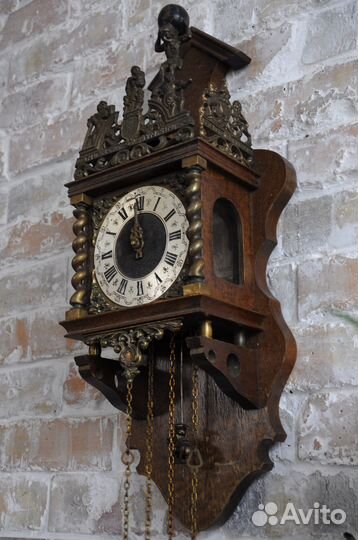 Часы старинные настенные, с боем