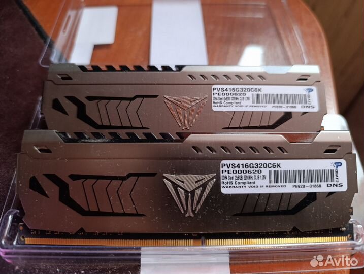 Patriot Memory viper steel 16 гб DDR4 3200 мгц dim