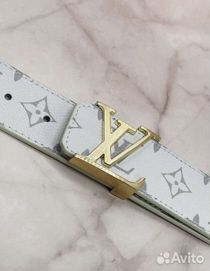 Мужской кожаный ремень luis vuitton