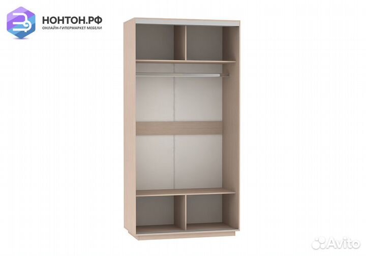 Шкаф-купе Нонтон Хит дуб молочный / орхидея белая