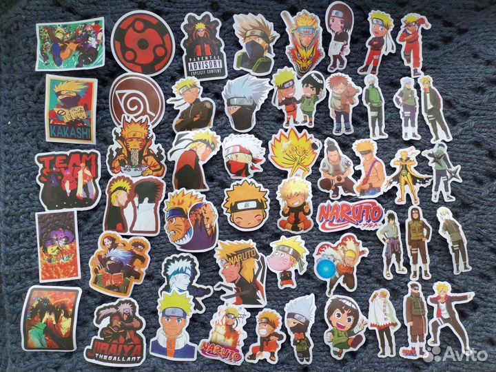 Наклейки стикеры, мини йода, аниме, Тоторо, котики