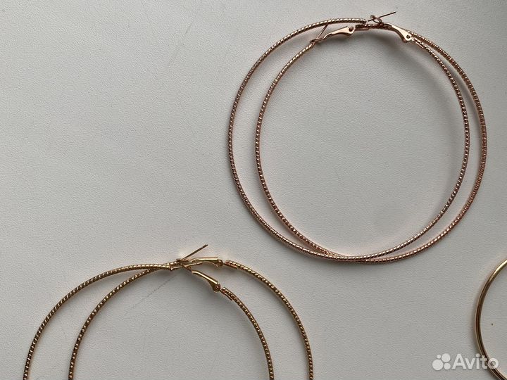 Сережки кольца