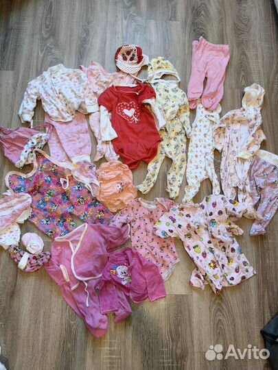 Детская одежда пакетом 0-12 мес