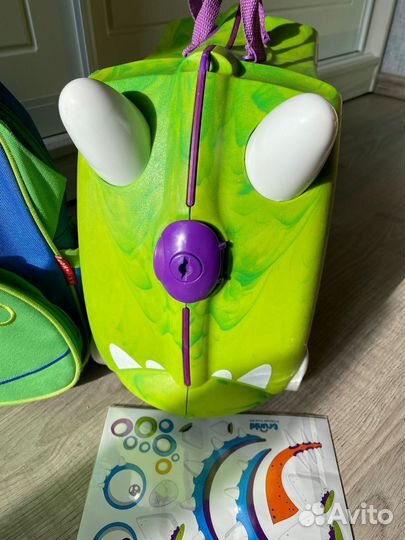 Детский чемодан trunki и рюкзак