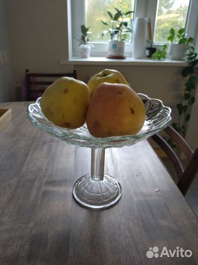 Ваза для фруктов на ножке СССР