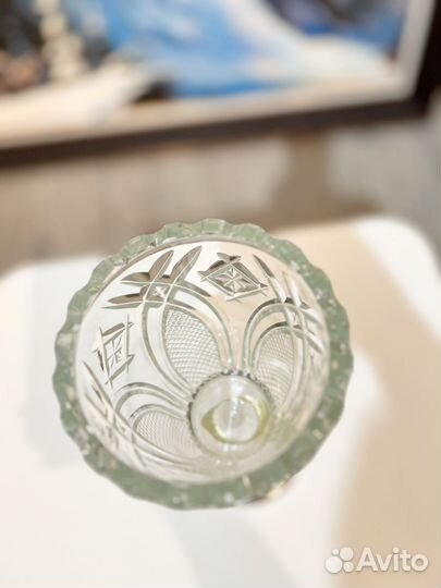 Хрустальная ваза на ножке СССР