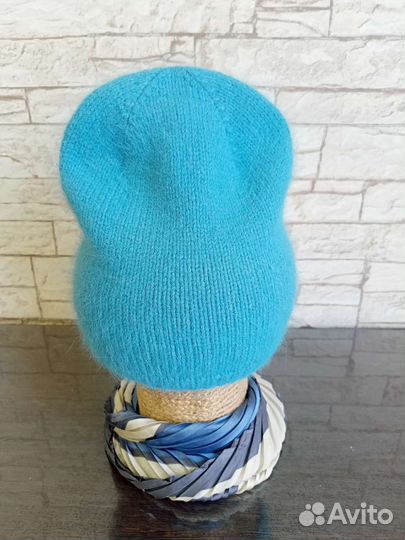 Шапка бини из пуха норки, 55-57