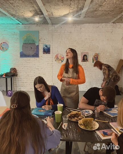 Мастер-класс по интерьерной живописи с поталью