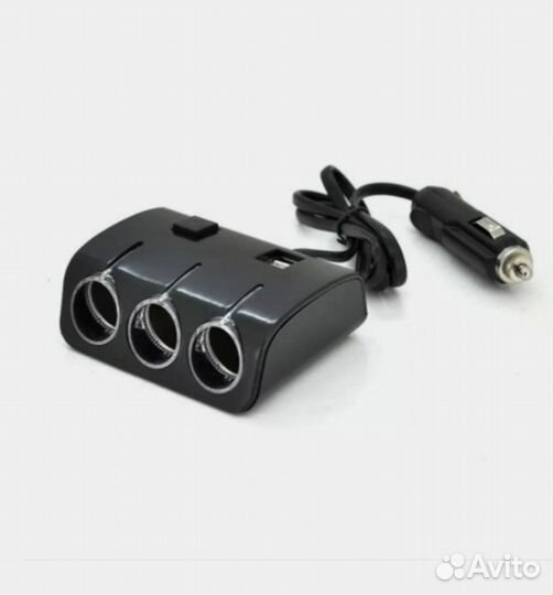 Разветвитель авто Olesson NO.1506 (2USB /3Sockets)