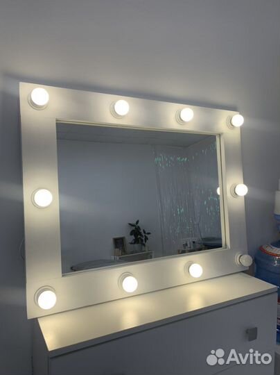 Зеркало с подсветкой гримерное