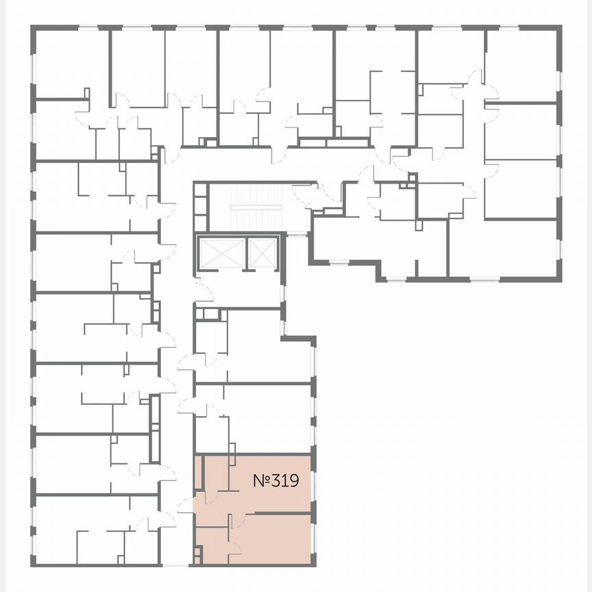 1-к. апартаменты, 39,7 м², 6/17 эт.