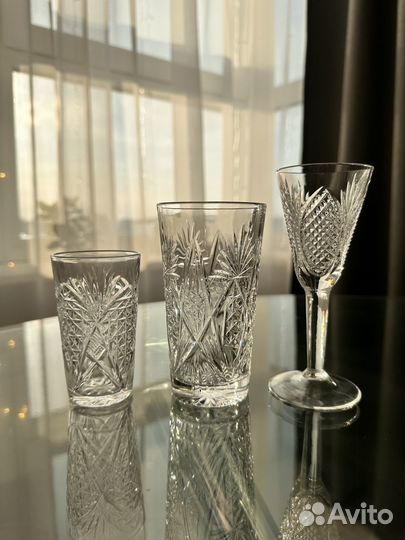 Графин хрустальный + стопки СССР