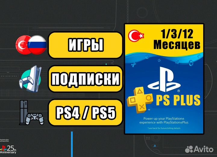 Подписки и игры / PS Plus / EA Play / PS4-PS5 / Лу