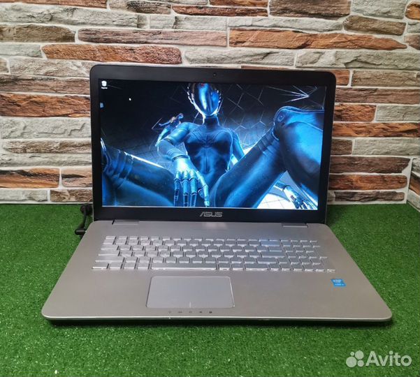 Мощный ноутбук asus 17,3/i7 4 ядра/GTX 850 4Гб/ssd