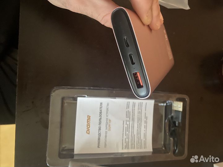 Портативный аккумулятор Digma dgpf10F розовый