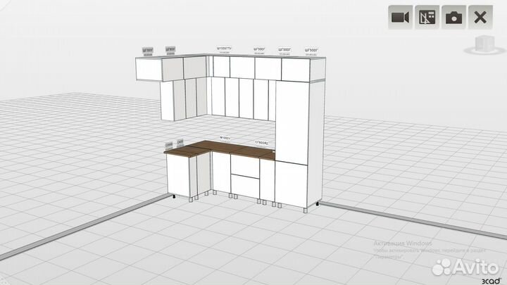 Кухня 1.9 на 2.5 Цена за гарнитур