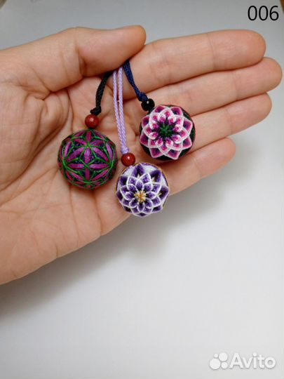 Брелок новый темари-шар